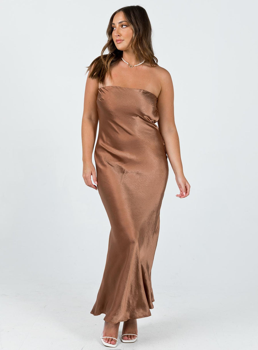 Haley Maxi Dress Brown · photo 4