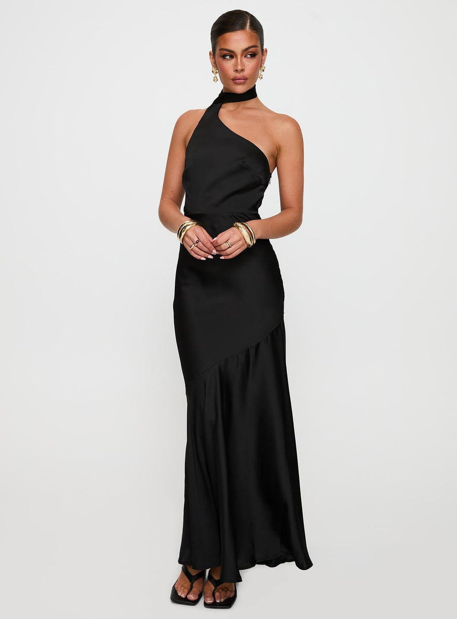 Elixaire Scarf Maxi Dress Black · photo 2