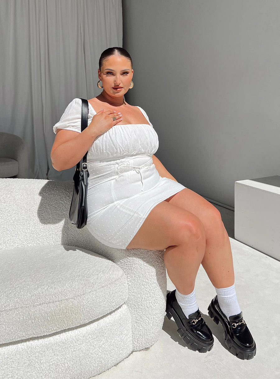 Fauci Mini Dress White Curve · photo 4