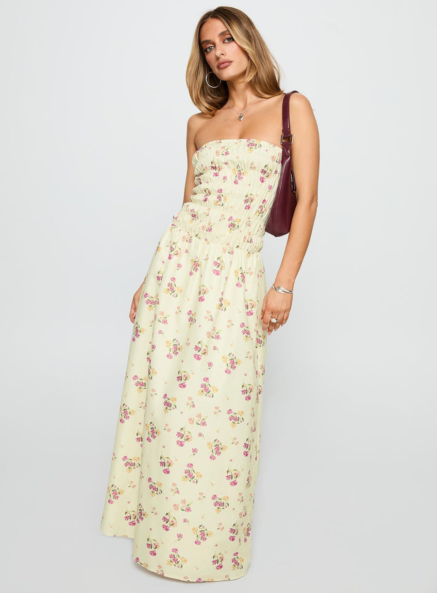 Human Nature Strapless Maxi Dress Multi Floral · photo 2