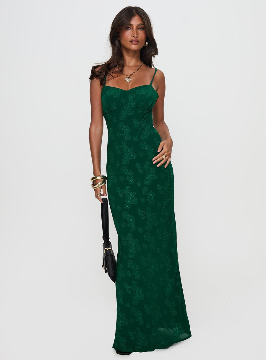 Ginette Maxi Dress Forest Green · photo 2