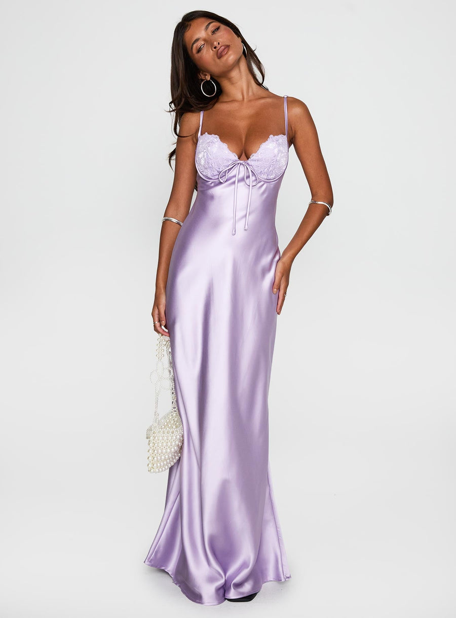 Fadyen Bias Cut Maxi Dress Lilac · photo 3