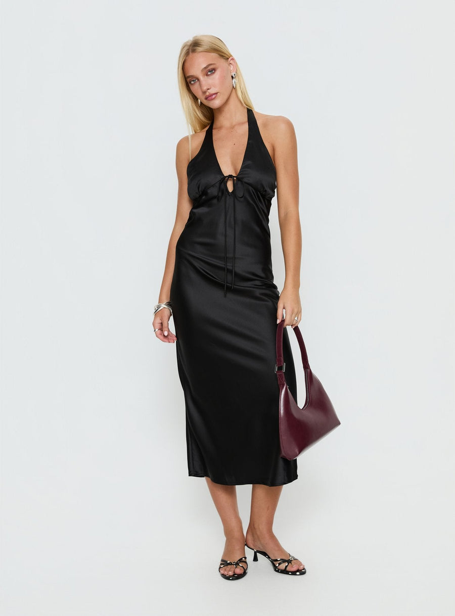 Jessamyn Halter Maxi Dress Black · photo 2