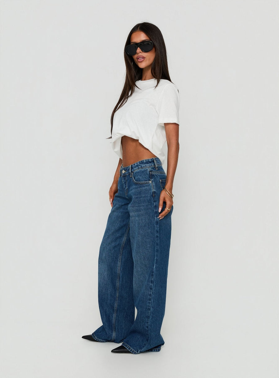 Ellanor Low Rise Straight Leg Jeans Vintage Dark Blue · photo 4