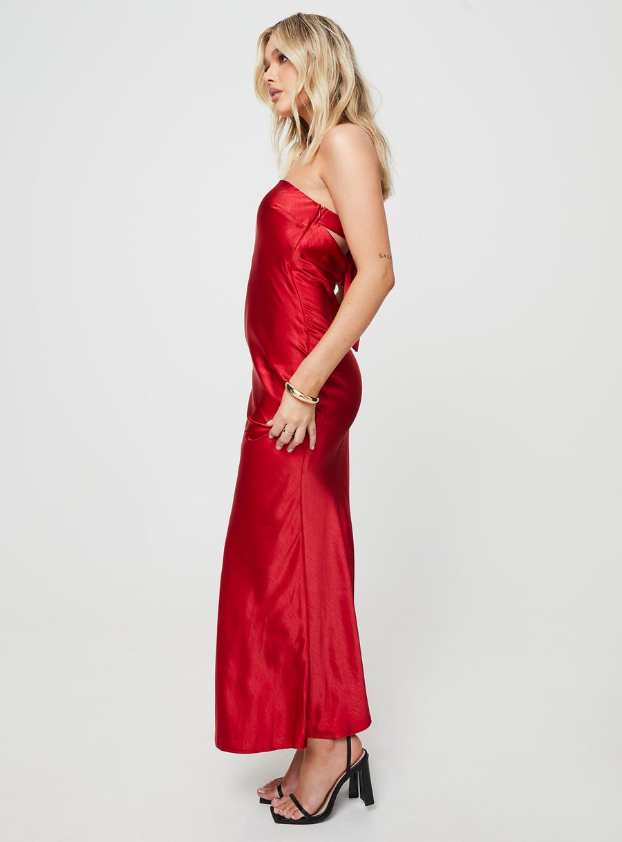 Haley Maxi Dress Red · photo 4