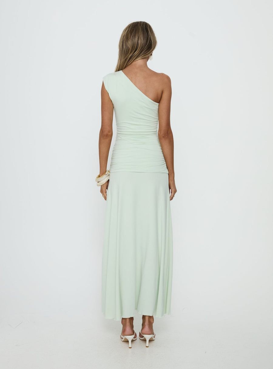 Gwenneth One Shoulder Maxi Dress Jelly Mint · photo 4