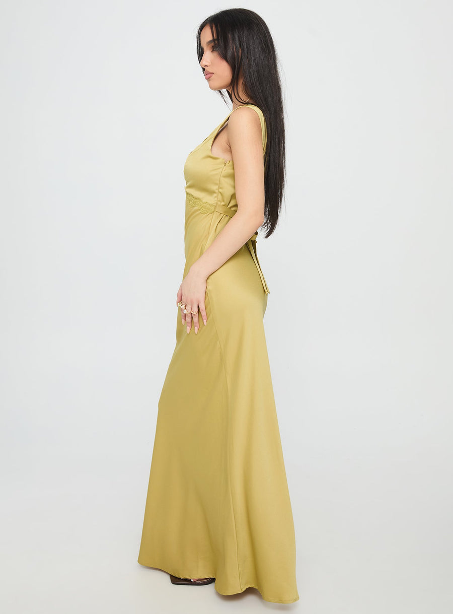Galloway Maxi Dress Chartreuse · photo 3