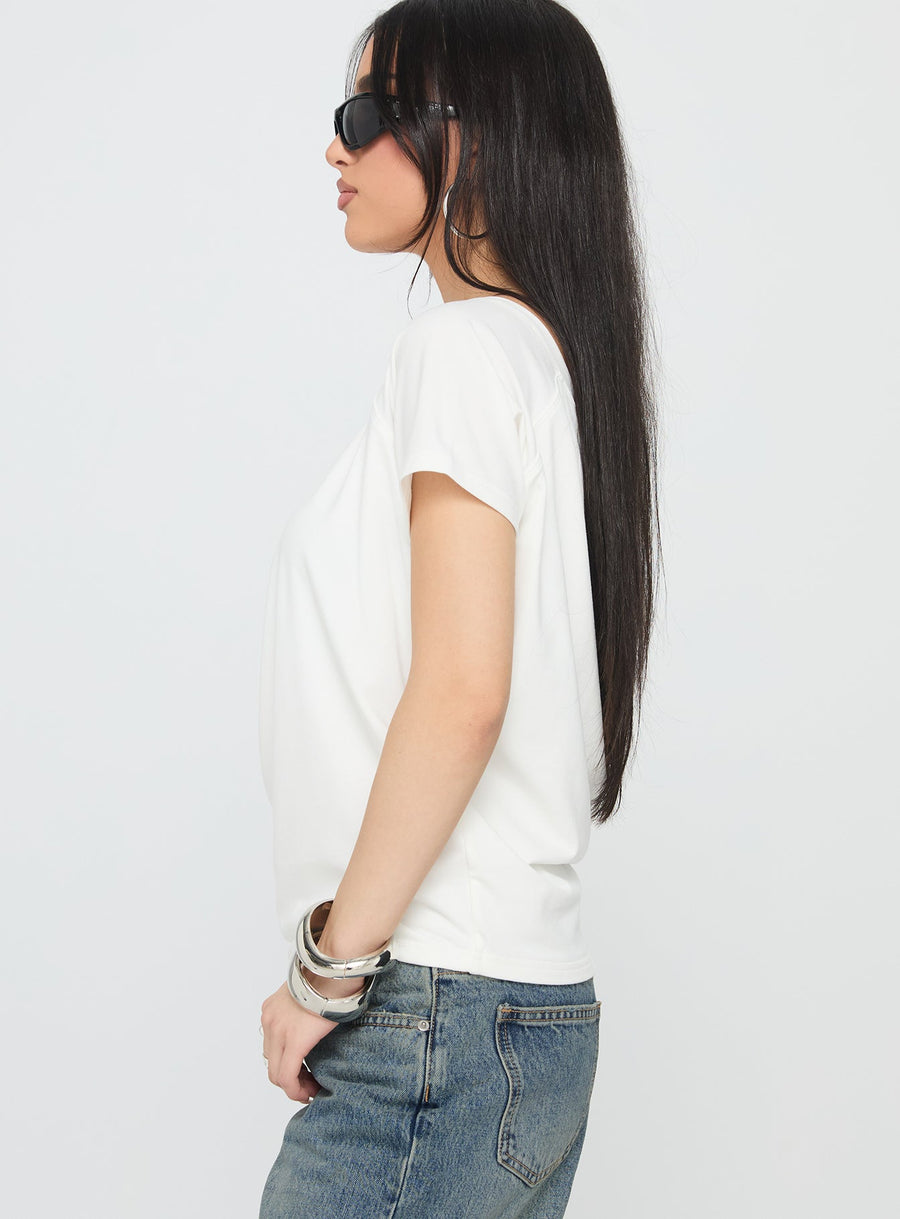 Icon Baby Off Shoulder Top White · photo 4