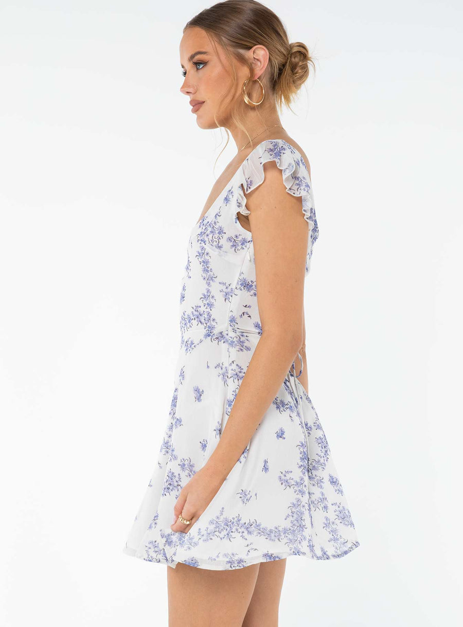 Dream Away Mini Dress Blue Multi · photo 4