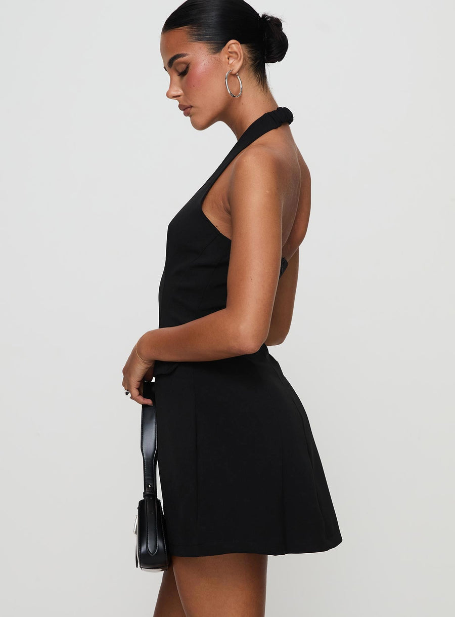 Emanuela Halter Mini Dress Black · photo 4