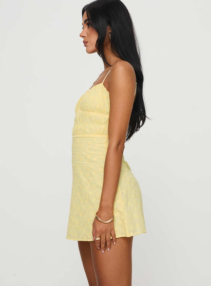 Lucius Mini Dress Lemon