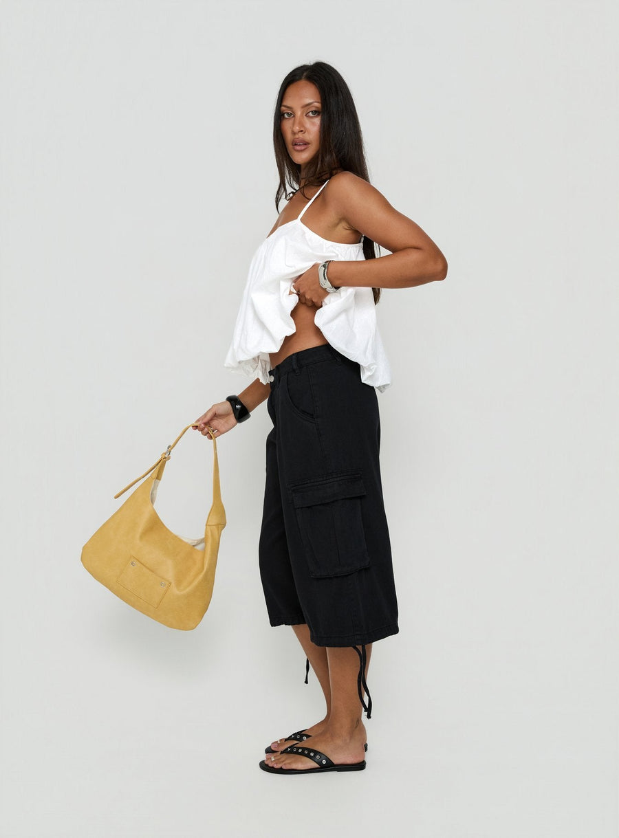 Hudsen Longline Cargo Shorts Washed Black · photo 4