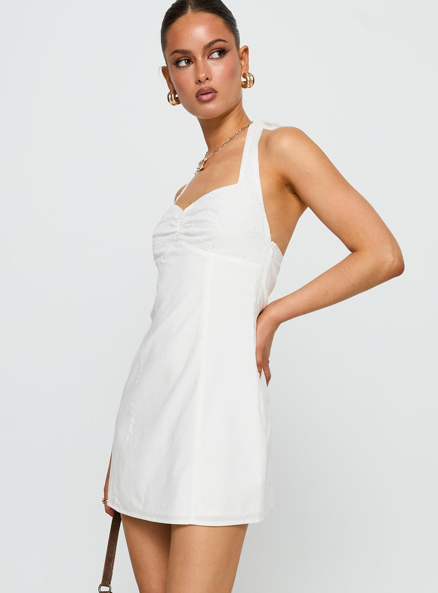 Journey On Halter Mini Dress White · photo 4