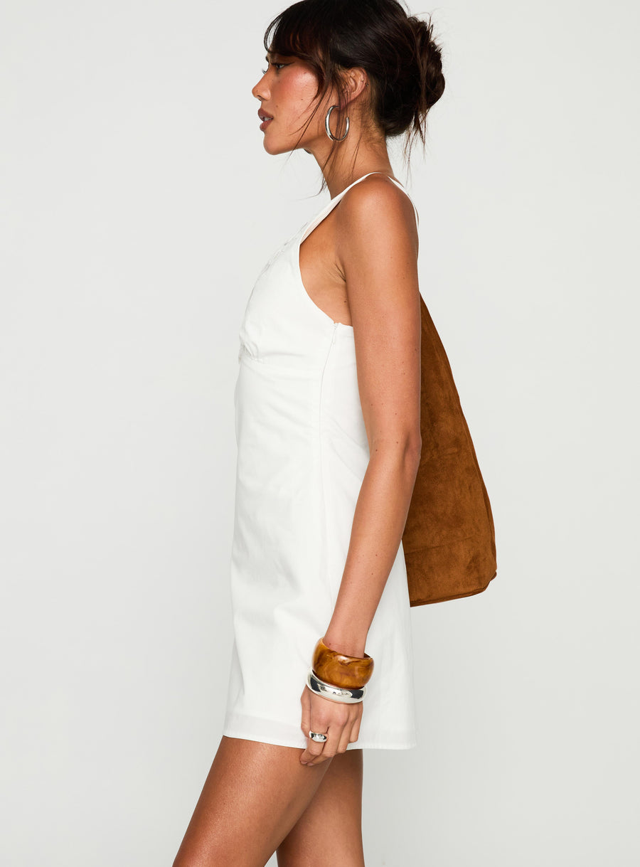 Florien Broderie Mini Dress White · photo 4