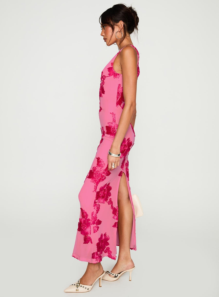 Fionna Floral Maxi Dress Pink · photo 3