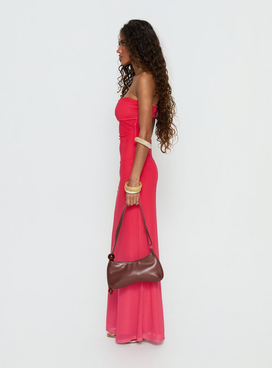 Jesemma Strapless Maxi Dress Hot Pink · photo 3