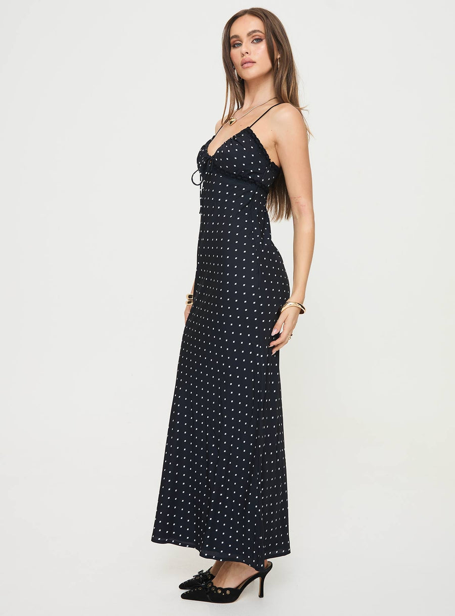 Emily Maxi Dress Black Polka Dot · photo 4
