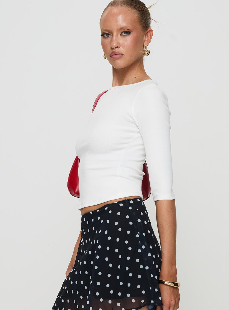 Elaia 3/4 Sleeve Top White · photo 4