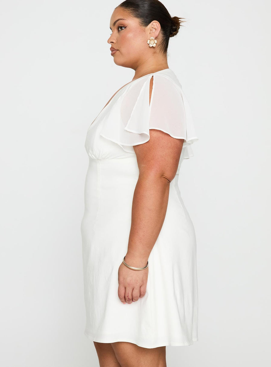 Florie Corset Mini Dress White Curve · photo 4