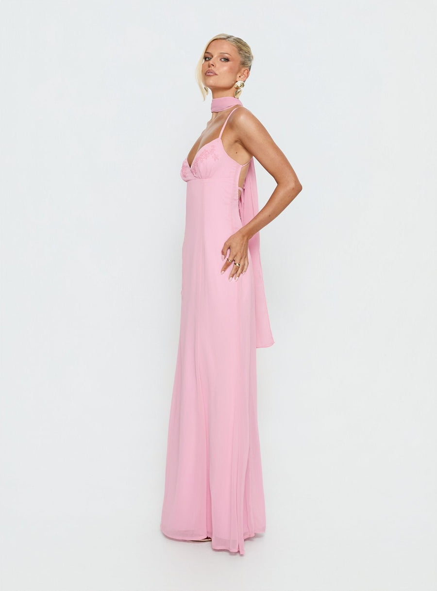 Jadira Scarf Maxi Dress Light Pink · photo 4