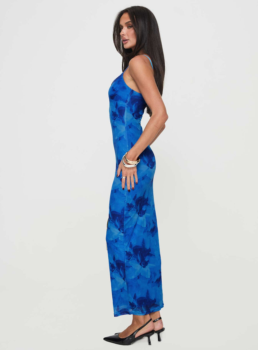 Hathaway Maxi Dress Blue Floral · photo 4