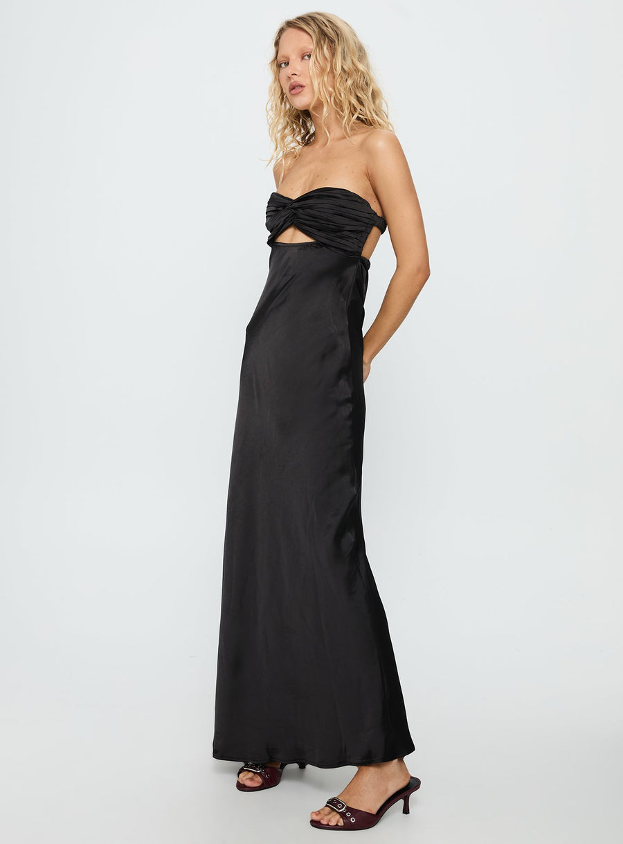 Faviola Strapless Maxi Dress Black · photo 4