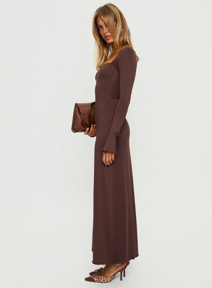 Dalzine Maxi Dress Chocolate