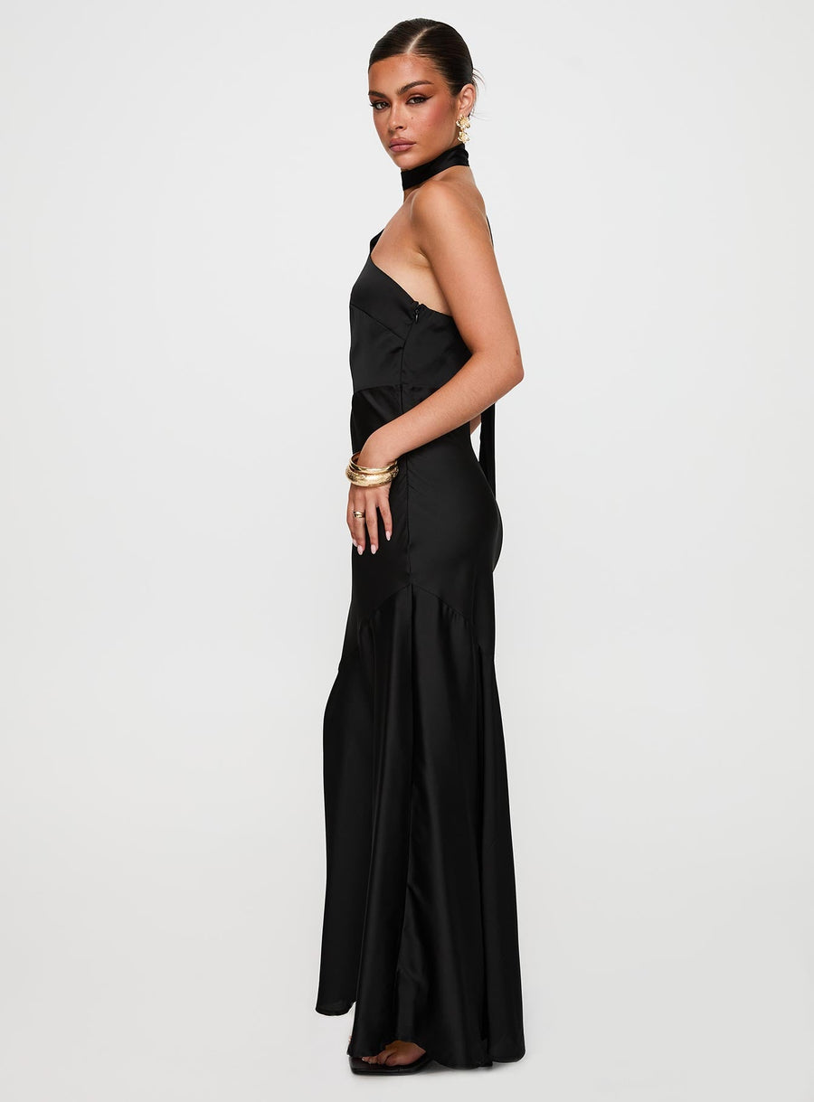 Elixaire Scarf Maxi Dress Black · photo 3