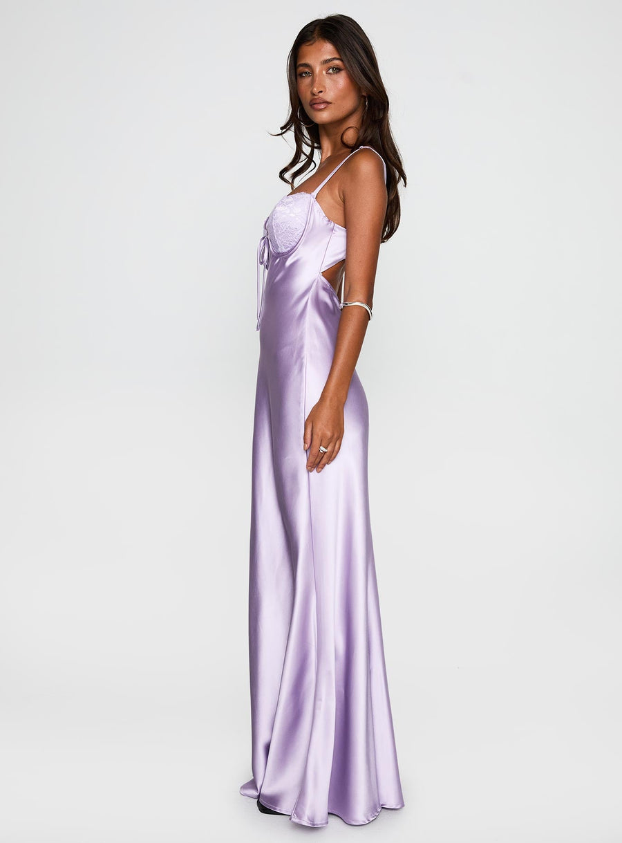 Fadyen Bias Cut Maxi Dress Lilac · photo 4