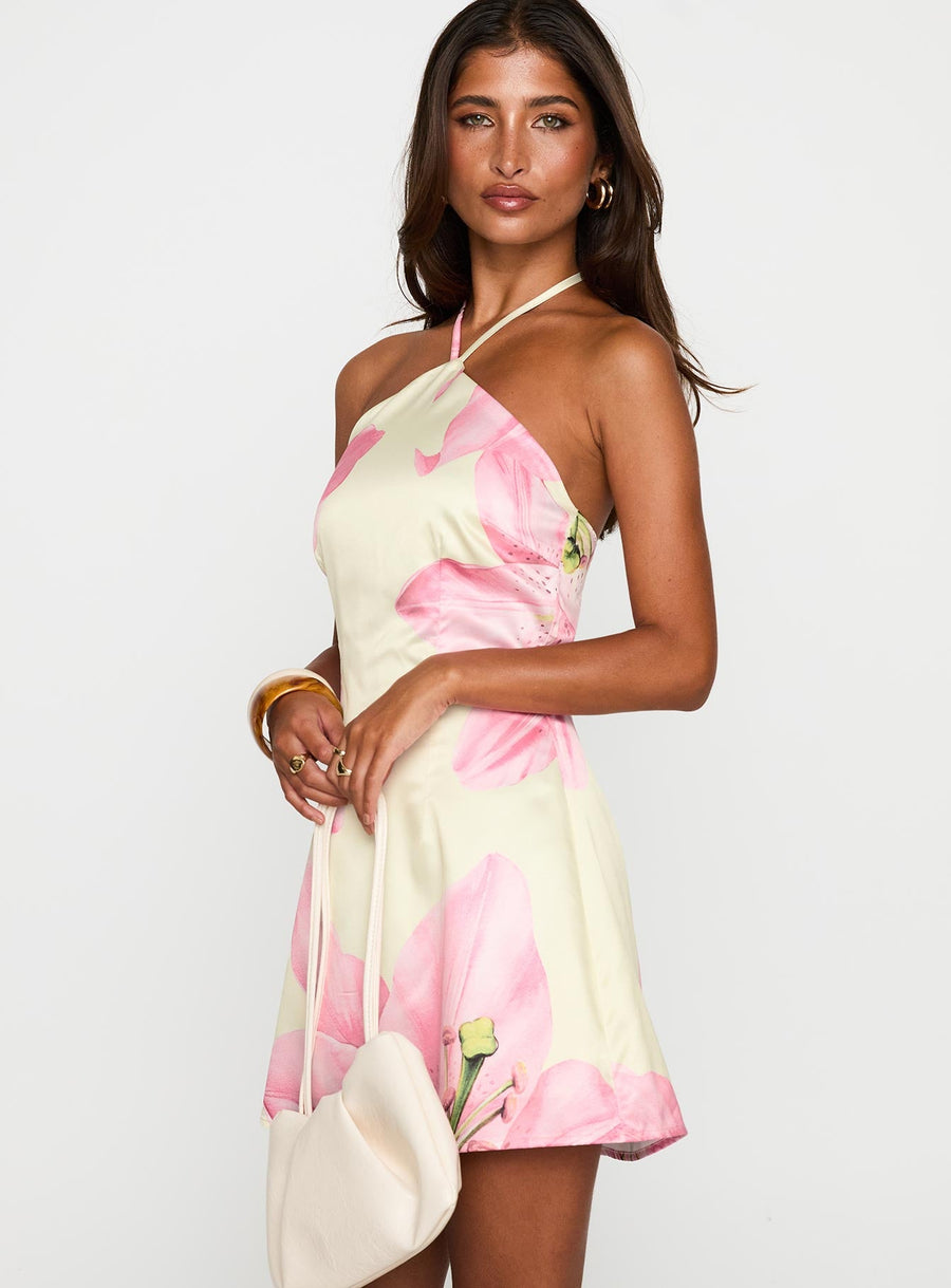 Gardens Of Eden Halter Mini Dress Multi · photo 4