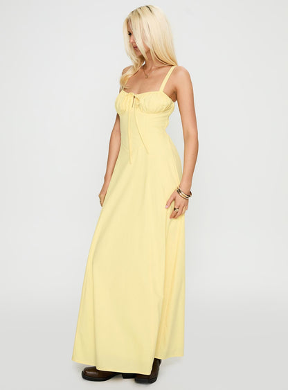 Leticia Maxi Dress Lemon