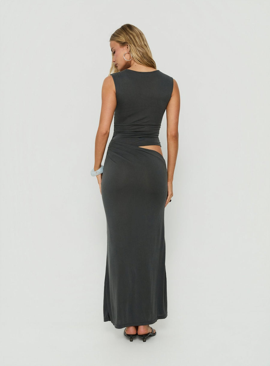 Evelen Thick Strap Maxi Dress Grey · photo 4