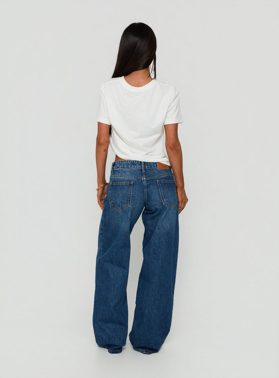 Ellanor Low Rise Straight Leg Jeans Vintage Dark Blue · photo 5