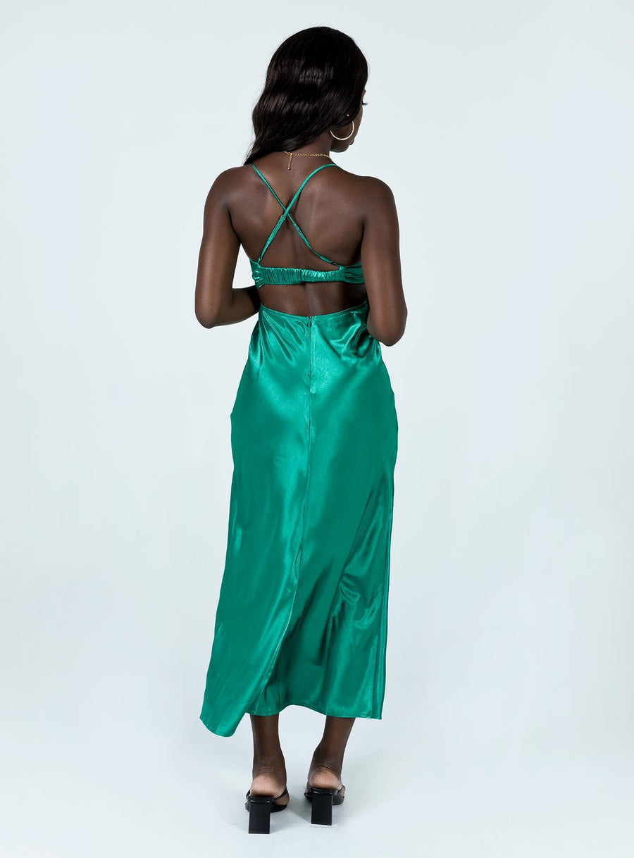 Giselle Midi Dress Green · photo 5
