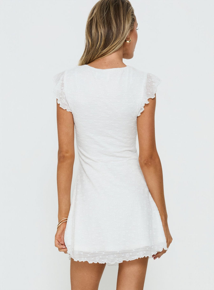 Auroraah Frill Mini Dress White · photo 5