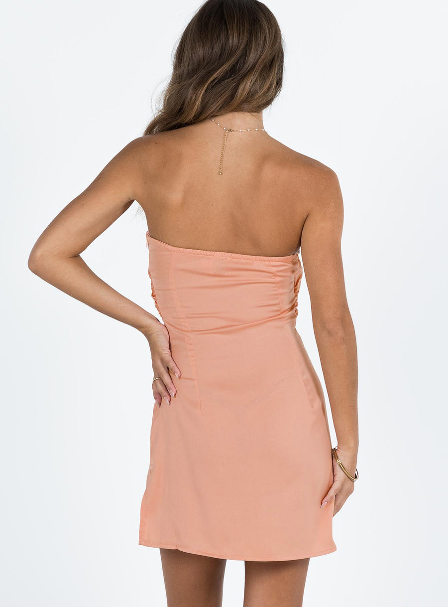 Irena Strapless Mini Dress Dusty Pink · photo 5