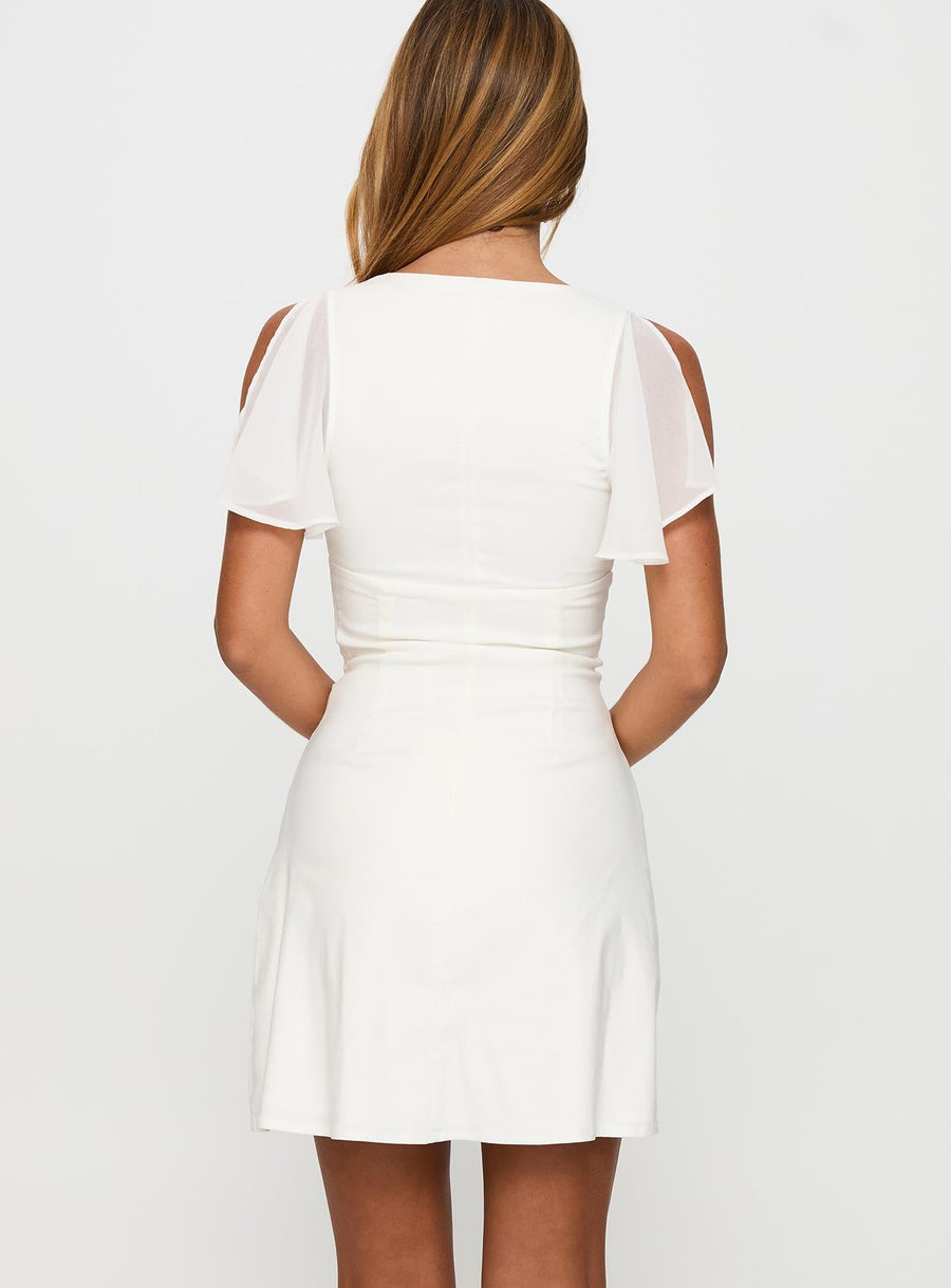 Florie Corset Mini Dress White · photo 5