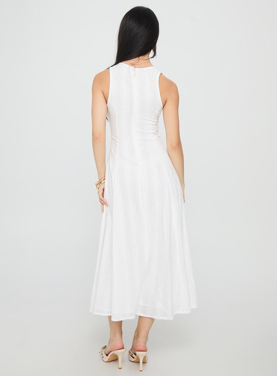 Forever Loved Panelled Midi Dress White · photo 5