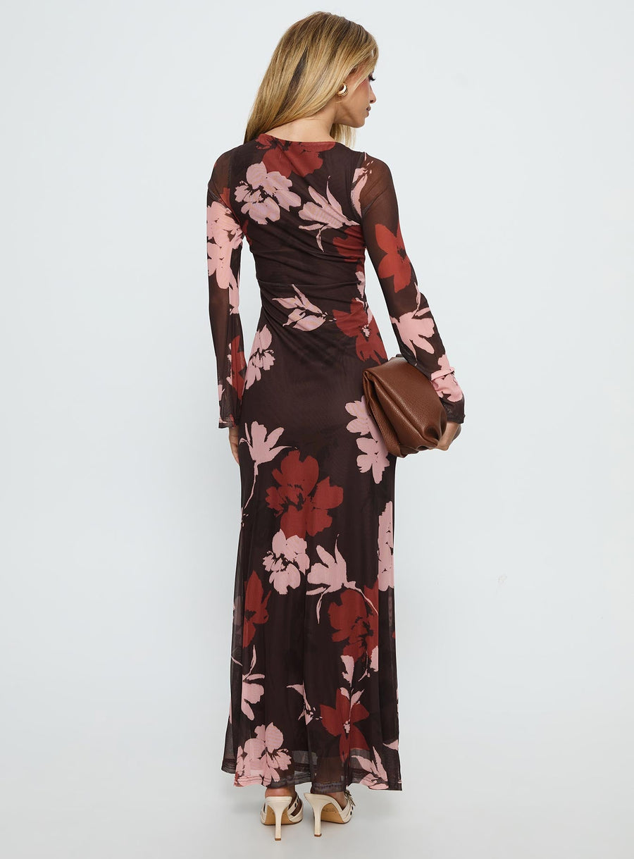 Istefania Long Sleeve Maxi Dress Multi · photo 4