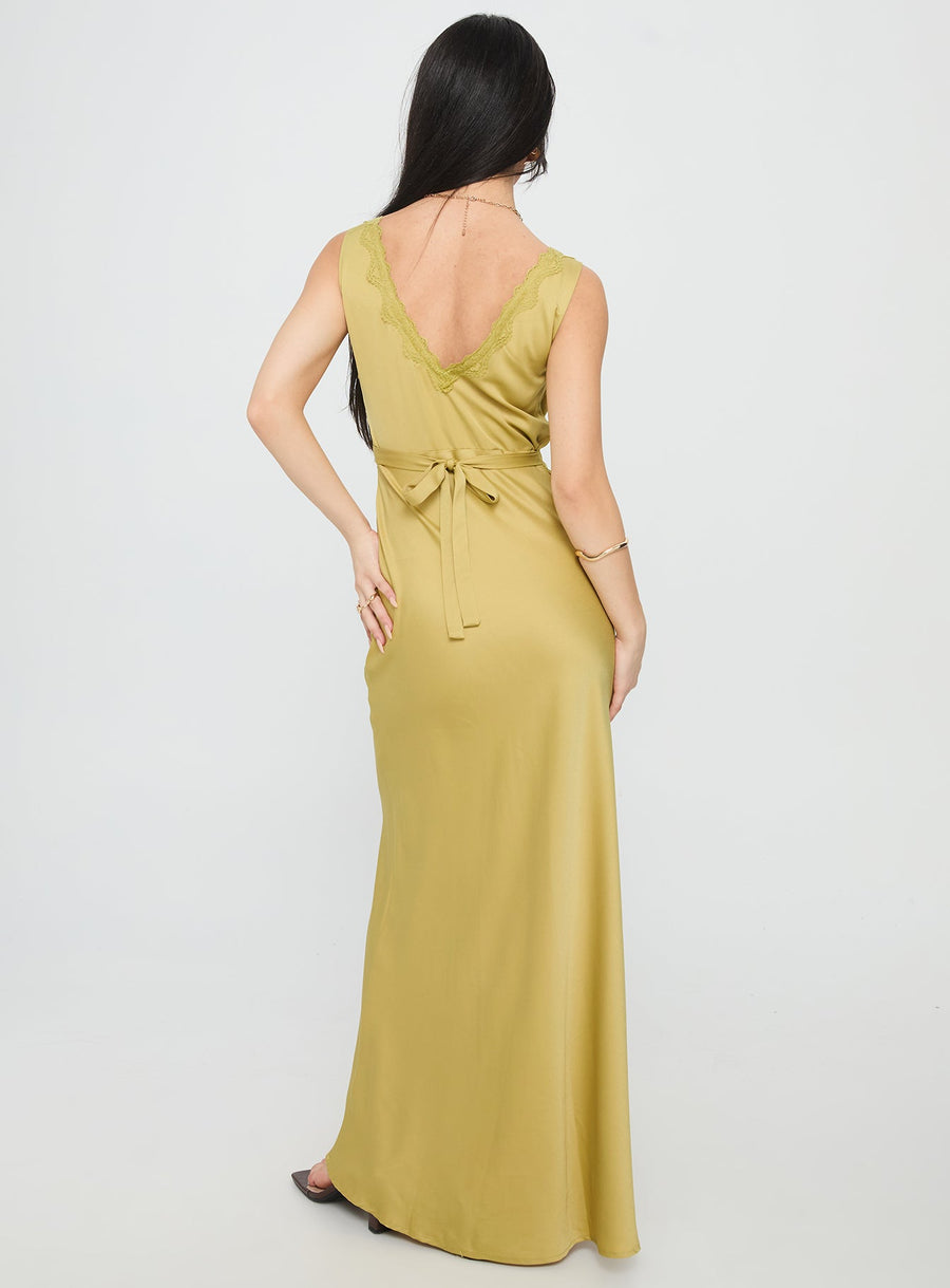 Galloway Maxi Dress Chartreuse · photo 4