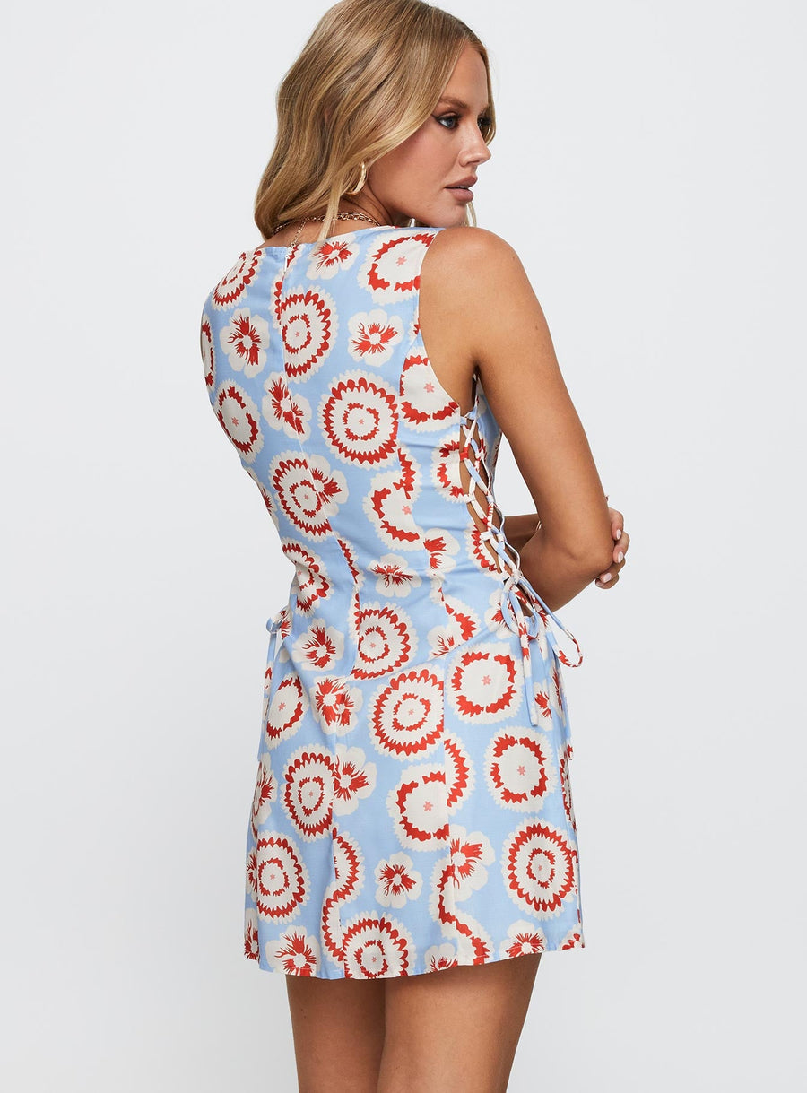 Earlie Mini Dress Blue / Red · photo 5