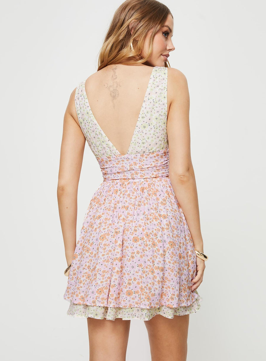 Haily Mini Dress Multi Floral · photo 5