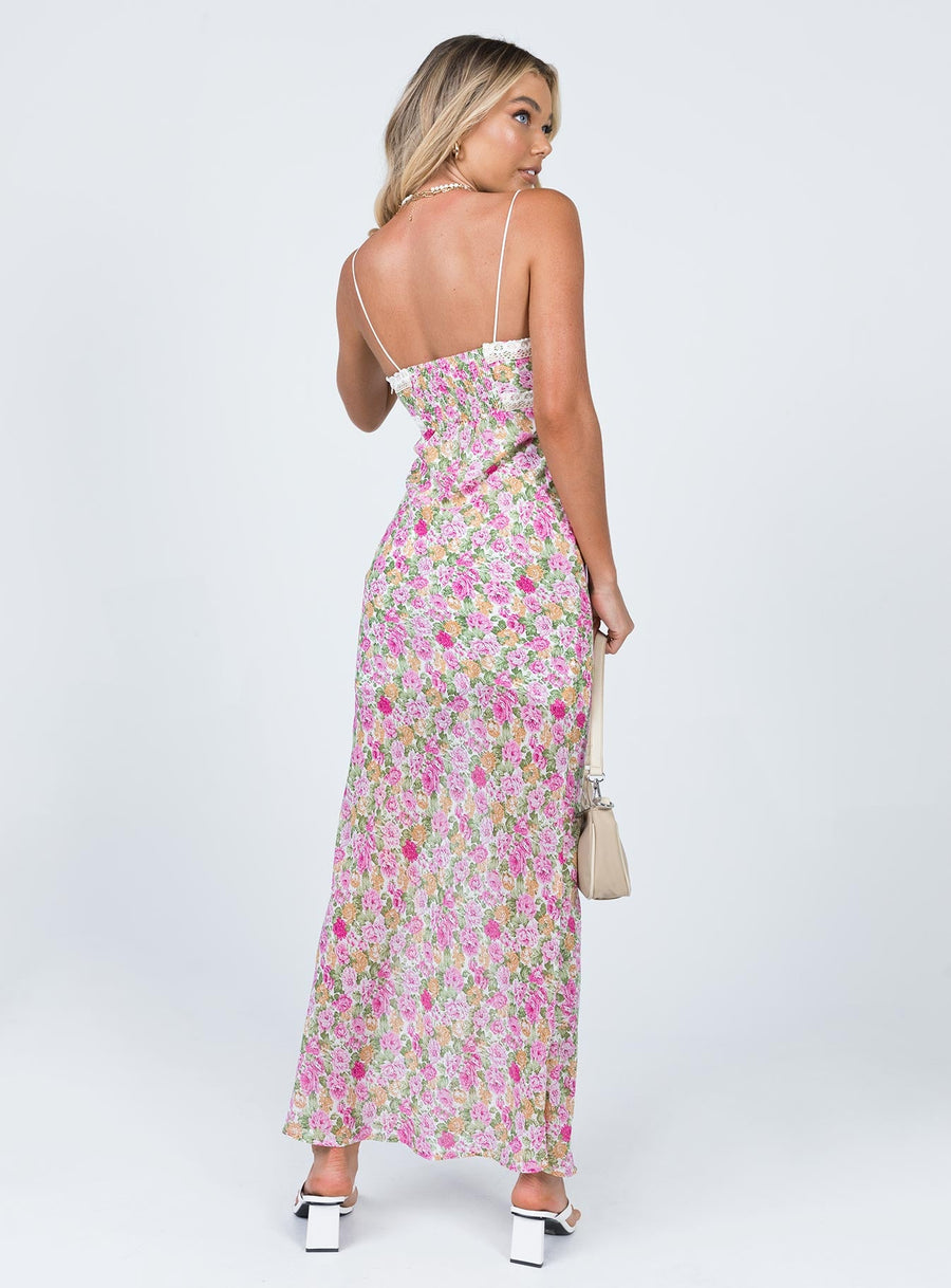 Emily Maxi Dress Pink Floral · photo 5