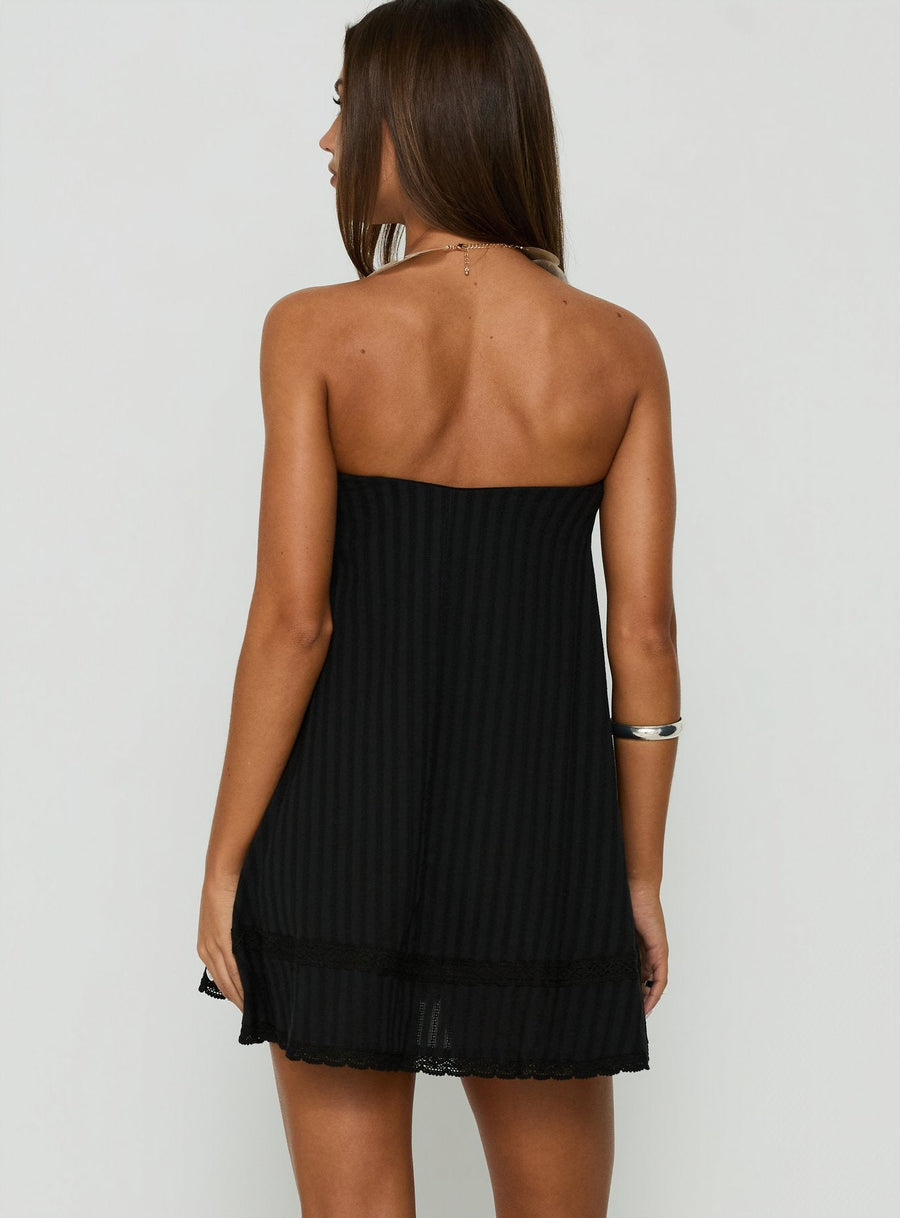 Gypsea Strapless Swing Mini Dress Black · photo 4