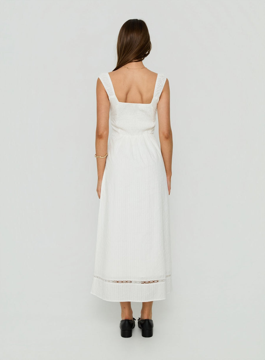 Garconne Textured Maxi Dress White · photo 5