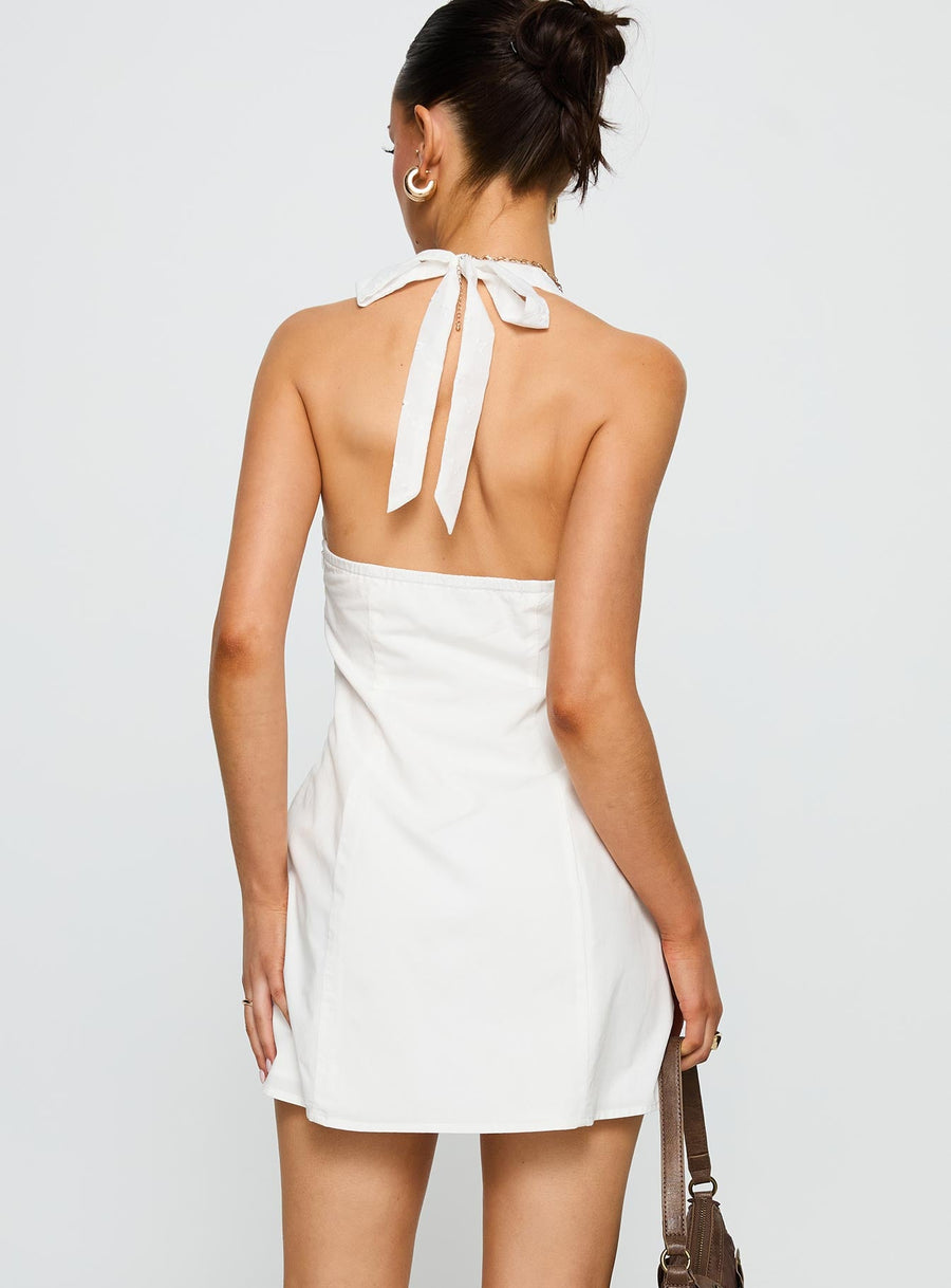 Journey On Halter Mini Dress White · photo 5