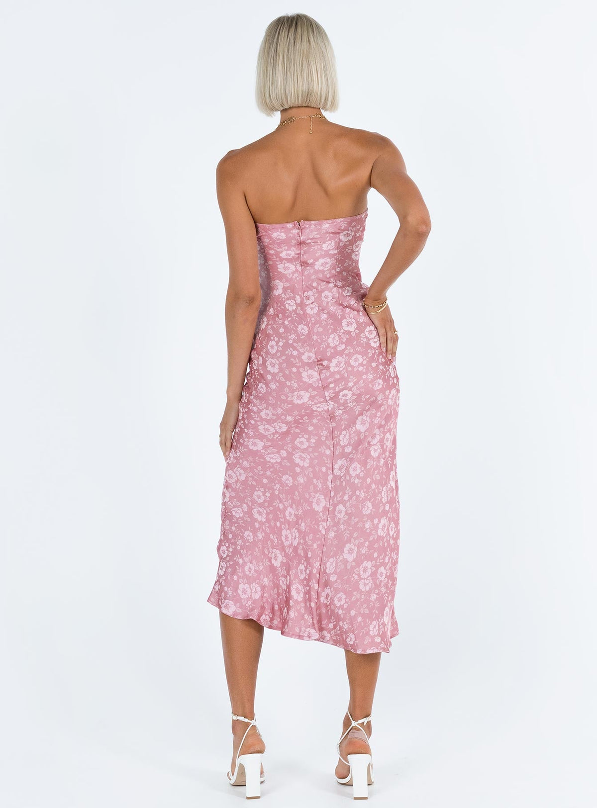 Salvin Strapless Maxi Dress Pink