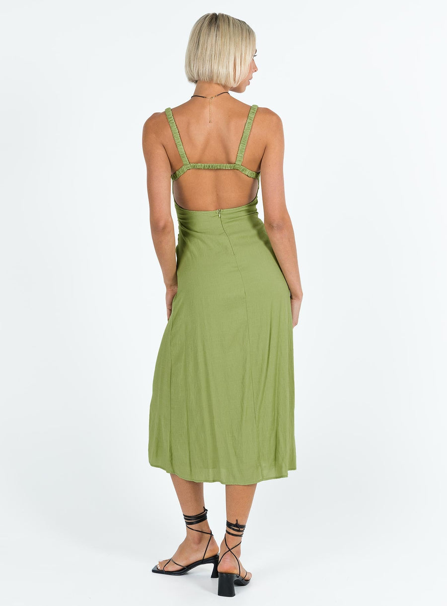 Georgia Midi Dress Green · photo 5