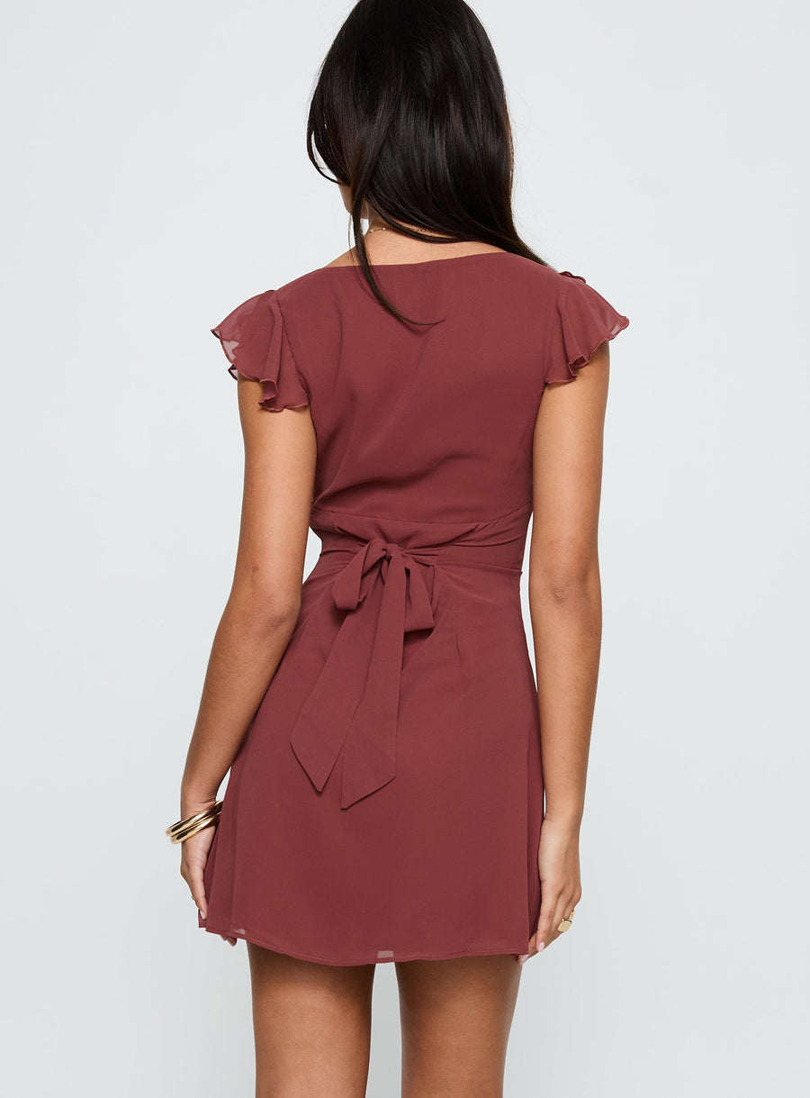 I Guess So Mini Dress Currant · photo 3