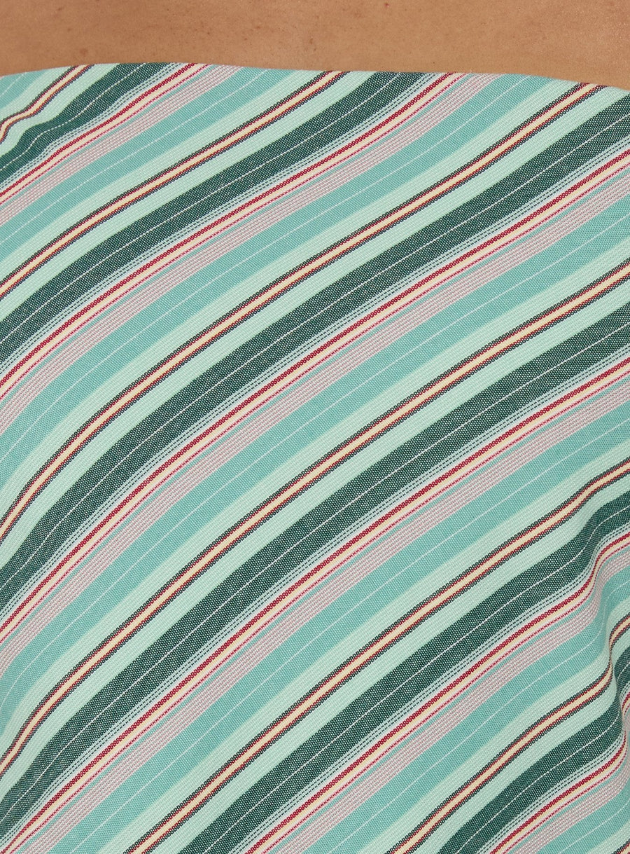 Elery Strapless Mini Dress Blue Stripe · photo 5